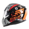 MT Thunder 3 Sniper Helmet Gloss Black Orange