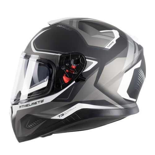 MT Thunder 3 Turbine Helmet C0 Matt White