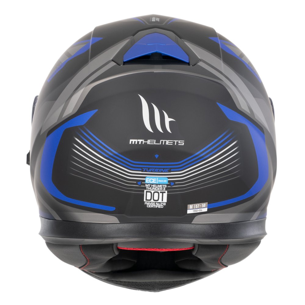 MT Thunder 3 Turbine Helmet C7 Matt Blue