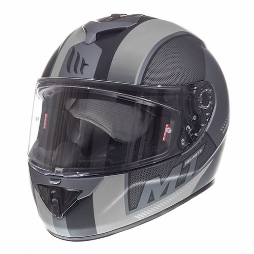 MT Rapide Overtake Helmet Matt Black White