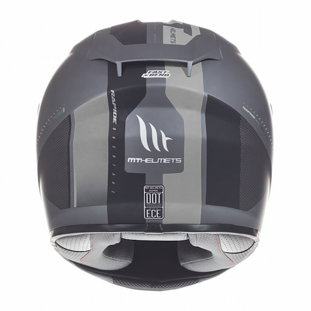 MT Rapide Overtake Helmet Matt Black White