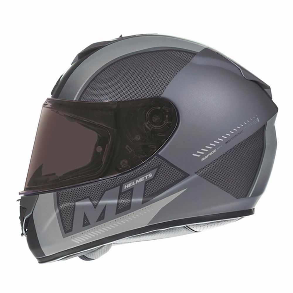 MT Rapide Overtake Helmet Matt Black White