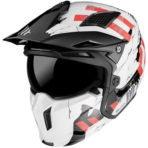 MT Streetfighter Skull Helmet A0 Gloss Pearl White