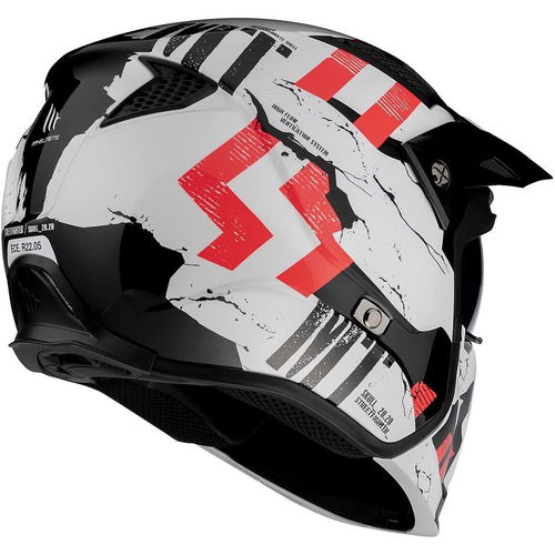 MT Streetfighter Skull Helmet A0 Gloss Pearl White