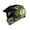 MT Streetfighter Skull Helmet A16 Matt Green
