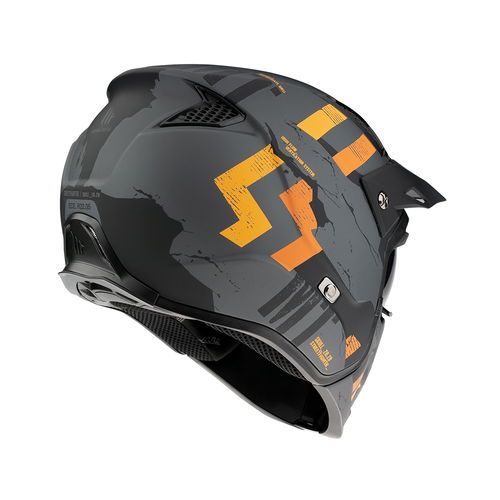 MT Streetfighter Skull Helmet A12 Matt Grey