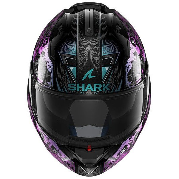 Cache-casque Lycra Ecotak - Noir à Pois Roses Et Blancs - Neuf