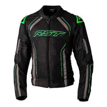 RST S1 Mesh CE Mens Jacket Black Neon Green