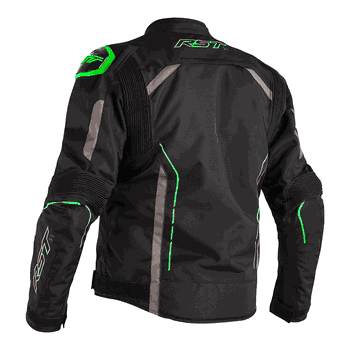 RST S1 Mesh CE Mens Jacket Black Neon Green