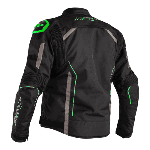 RST S1 Mesh CE Mens Jacket Black Neon Green