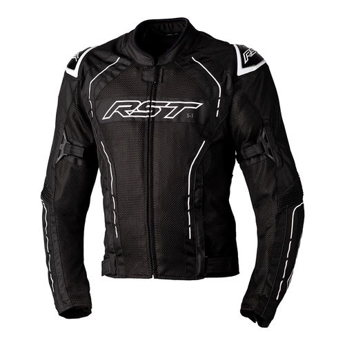 RST S1 Mesh CE Mens Jacket Black White