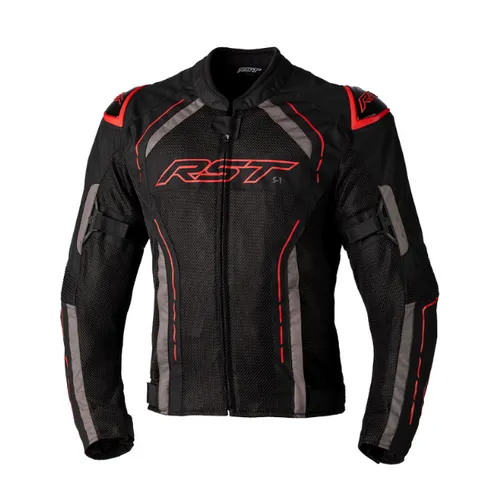 RST S1 Mesh CE Mens Jacket Black Red