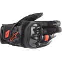 SMX Z Drystar Gloves Black Red Fluo