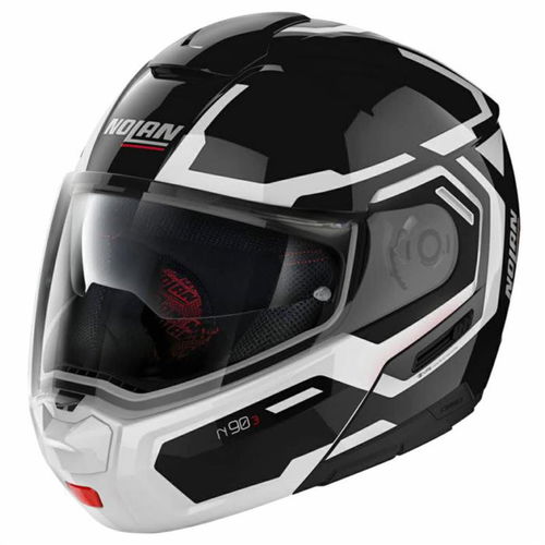 Nolan N90-3 Driller Helmet Gloss Black White 024