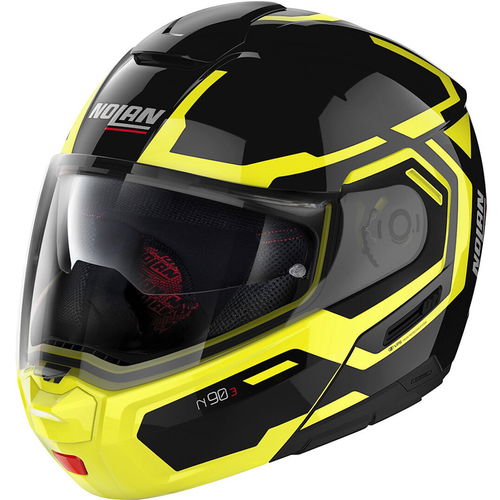 Nolan N90-3 Driller Helmet Gloss Black Yellow 026