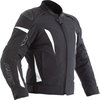RST GT CE Ladies Black White Textile Motorcycle Jacket Front                                                                                                                                                                                                   