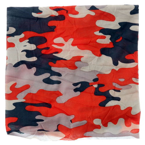 Richa Nekx Orange Camo Neck Tube Pattern Detail                                                                                                                                                                                                                