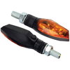 Bike It LED Shard Black Motorcycle Indicators                                                                                                                                                                                                                  