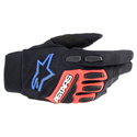 Full Bore XT Gloves Black Bright Red Blue