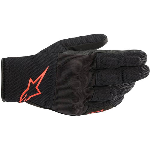 Alpinestars S Max Drystar Gloves Black Red Fluo