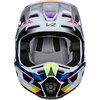 Fox V2 Kresa Multi Coloured Motocross Helmet Front                                                                                                                                                                                                             