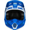 Fox V2 Vlar Blue Motocross Helmet Front                                                                                                                                                                                                                        