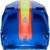 Fox V2 Vlar Blue Motocross Helmet Back                                                                                                                                                                                                                         