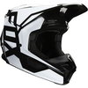 Fox V1 Prix Black Motocross Helmet Front Right                                                                                                                                                                                                                 