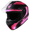 Frank Thomas FT815 Helmet Matt Black Pink