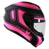 Frank Thomas FT815 Helmet Matt Black Pink