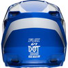 Fox V1 Prix Blue Motocross Helmet Back                                                                                                                                                                                                                         
