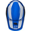 Fox V1 Prix Blue Motocross Helmet Top                                                                                                                                                                                                                          