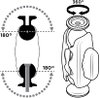 Quad Lock 360 Arm - Dual Pivot Medium