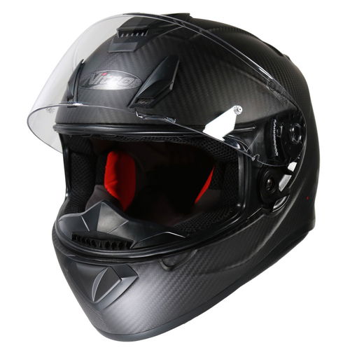 Nitro N3100 Carbon Uno Helmet Satin Carbon Gun