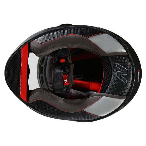 Nitro N3100 Carbon Uno Helmet Satin Carbon Gun