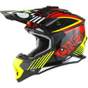2SRS Rush Helmet Red Neon Yellow