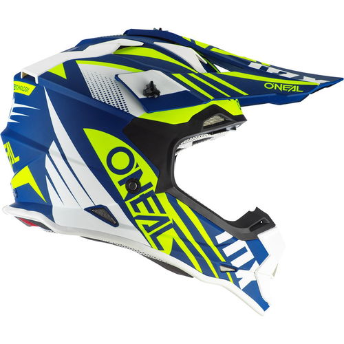 Oneal 2SRS Spyde Helmet Blue White Neon Yellow