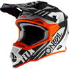 Oneal 2SRS Spyde Helmet Black White Orange