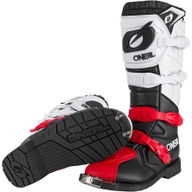 Rider Pro Boots Black White Red