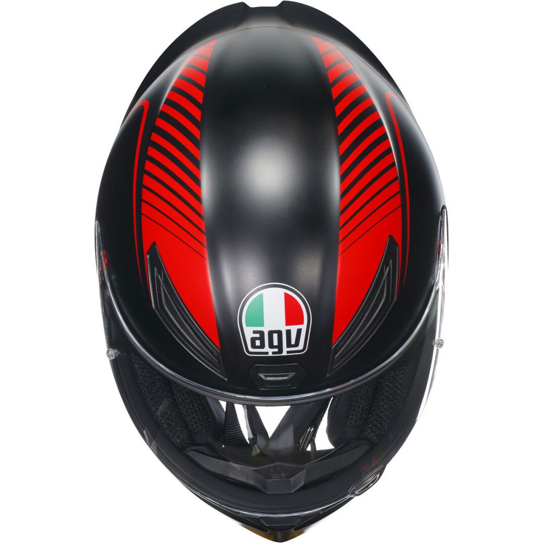 AGV K1-S Helmet Warm Up Matt Black Red