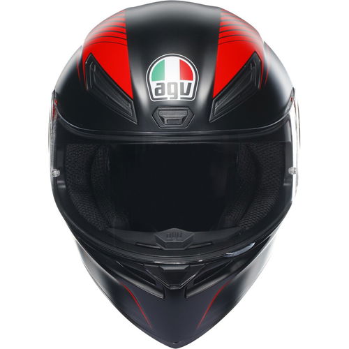 AGV K1-S Helmet Warm Up Matt Black Red