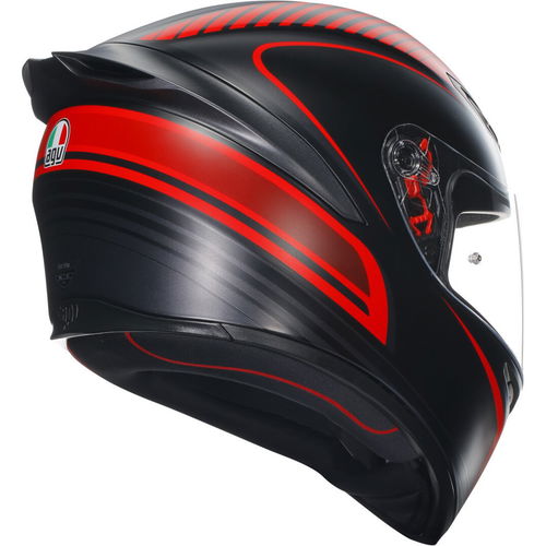 AGV K1-S Helmet Warm Up Matt Black Red