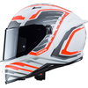 Caberg Avalon Forge Helmet Matt White Orange Silver