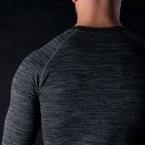 Oxford Products Advanced Base Layer MS Top Charcoal Marl