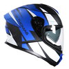 Frank Thomas FT62 SV Tiger Helmet Matt Black Blue White
