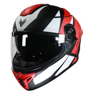 Frank Thomas FT62 SV Tiger Helmet Matt Black Red White