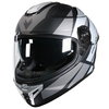 Frank Thomas FT62 SV Tiger Helmet Matt Black Silver Grey