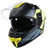 Frank Thomas FT62 SV Tiger Helmet Matt Black Yellow Grey