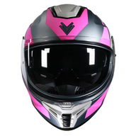 FT62 SV Tiger Helmet Matt Gunmetal Silver Pink