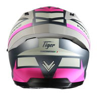 FT62 SV Tiger Helmet Matt Gunmetal Silver Pink